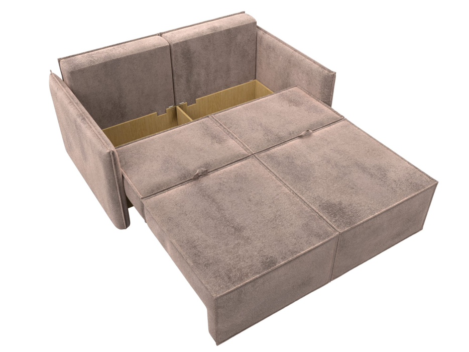 Диваны кровати со спальным местом, Диван прямой Либерти мини, велюр TOWER