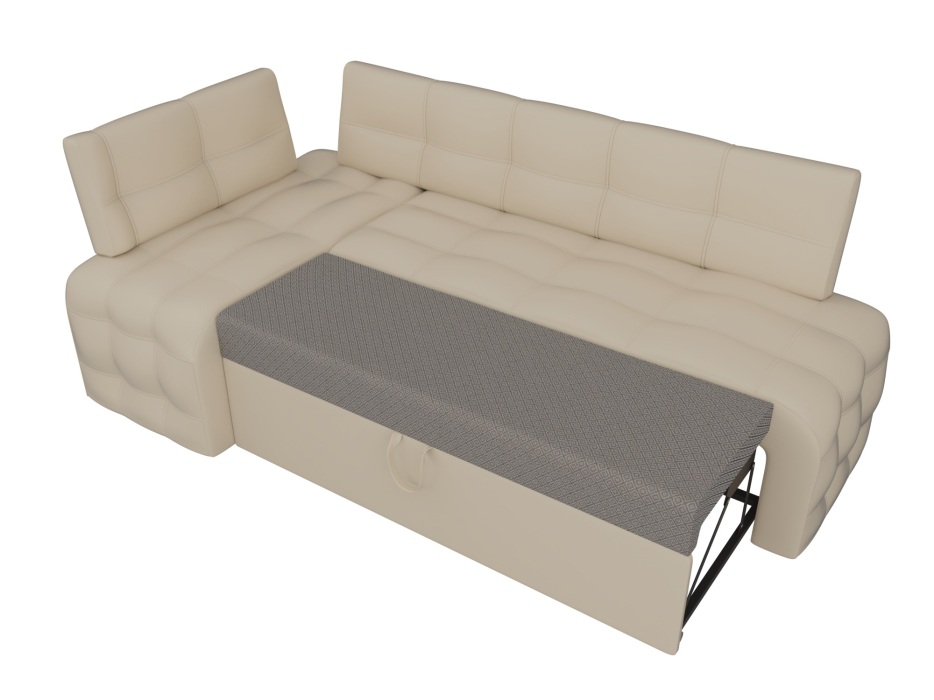 Диваны угловые кухонные, Кухонный угловой диван Люксор левый угол, экокожа