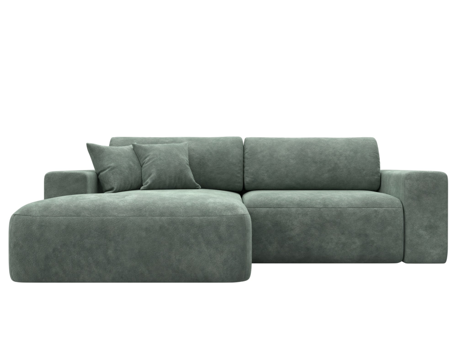 Диваны угловые в гостиную, Диван угловой Лига-036 НПБ Классик левый угол, велюр BRUT