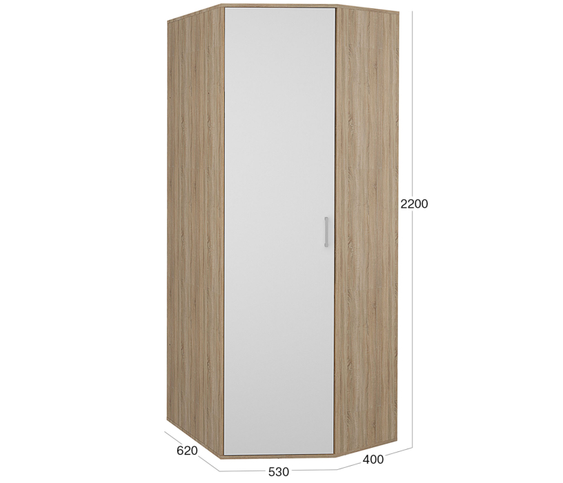 Угловые шкафы, Шкаф угловой Мика 165.10