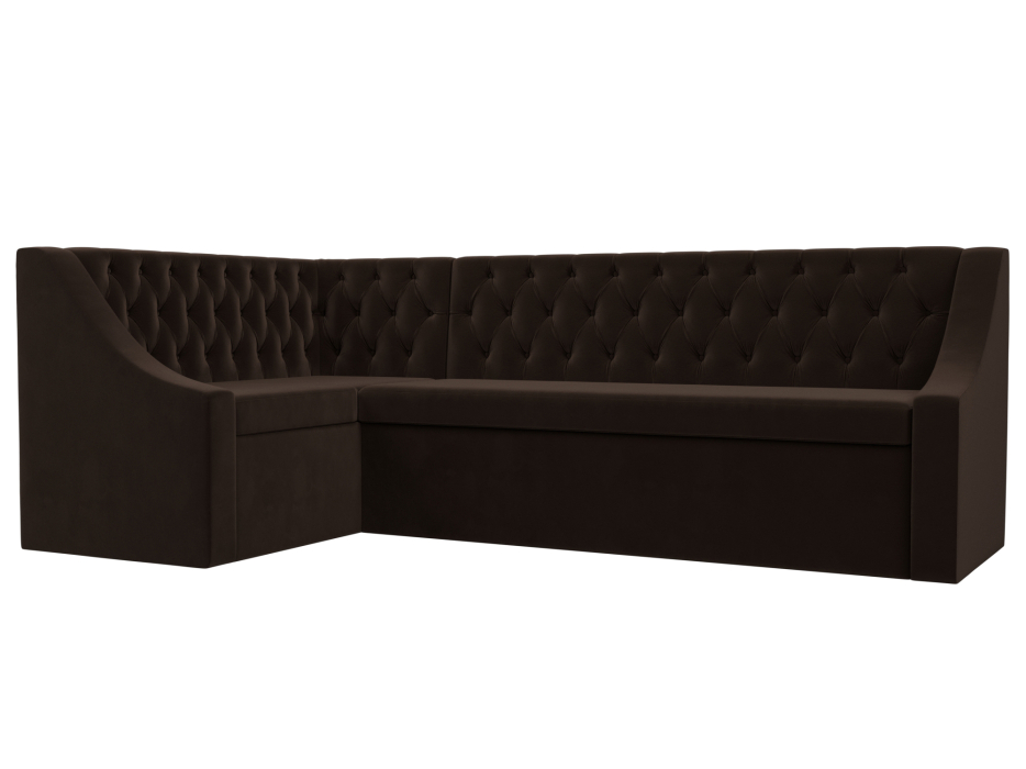 Диваны угловые кухонные, Кухонный угловой диван Мерлин левый угол микровельвет