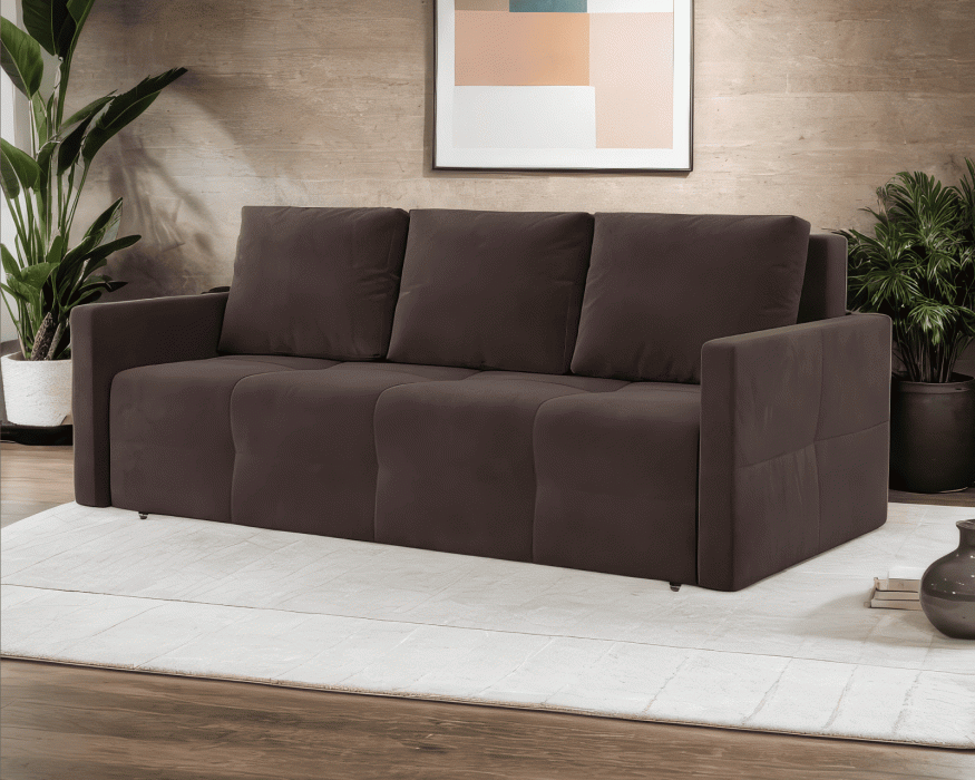 Диваны еврокнижки, Диван прямой еврокнижка Марсель №2 (Велюр)