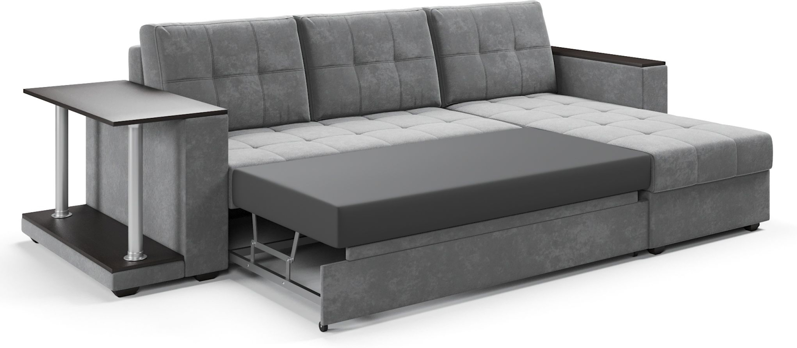 Диваны угловые, Диван-кровать угловой со столом Атланта Классик 145, велюр