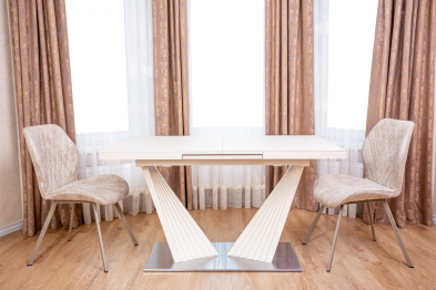 Стол трансформер Rise (сатин. сталь)