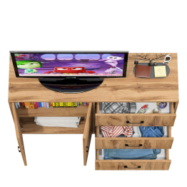 Комод-тумба две дверки и три ящика РВК 123-1204