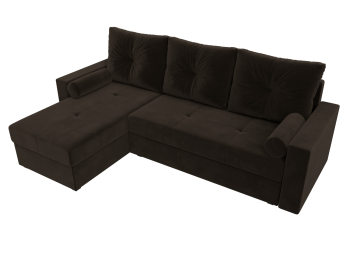 Диван угловой Верона Лайт левый угол, микровельвет