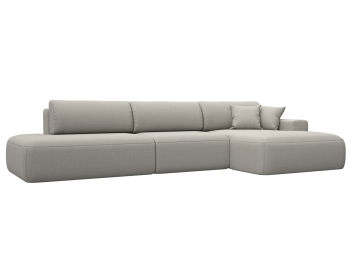 Диван угловой Лига-036 НПБ Модерн Лонг правый угол, рогожка Амур