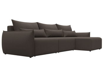 Диван угловой Лига-051 НПБ Лонг угол универсальный, рогожка Амур