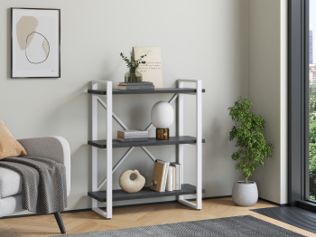 Стеллаж Айсберг Лофт 80х102-2 белый