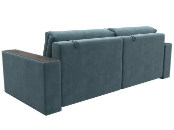 Диван прямой с декором Лига-049 НПБ, велюр SEVEN