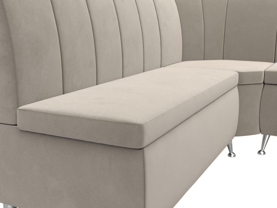 Диваны угловые кухонные, Диван кухонный угловой Кантри правый угол, микровельвет