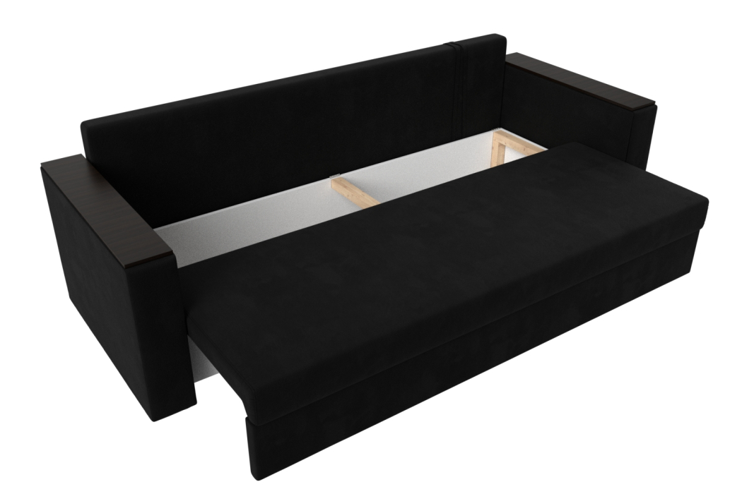 Диваны еврокнижки, Диван прямой Атланта без стола, микровельвет