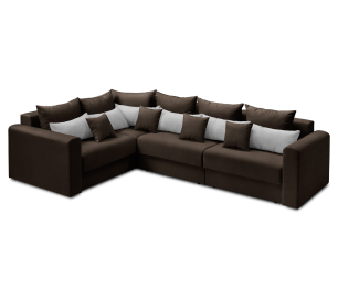 Диван угловой Мэдисон Лонг со спальным местом, микровелюр