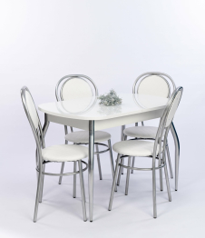 Обеденная группа Лидер/Цезарь Белый