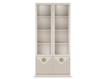 Капри шкаф-витрина двухдверная