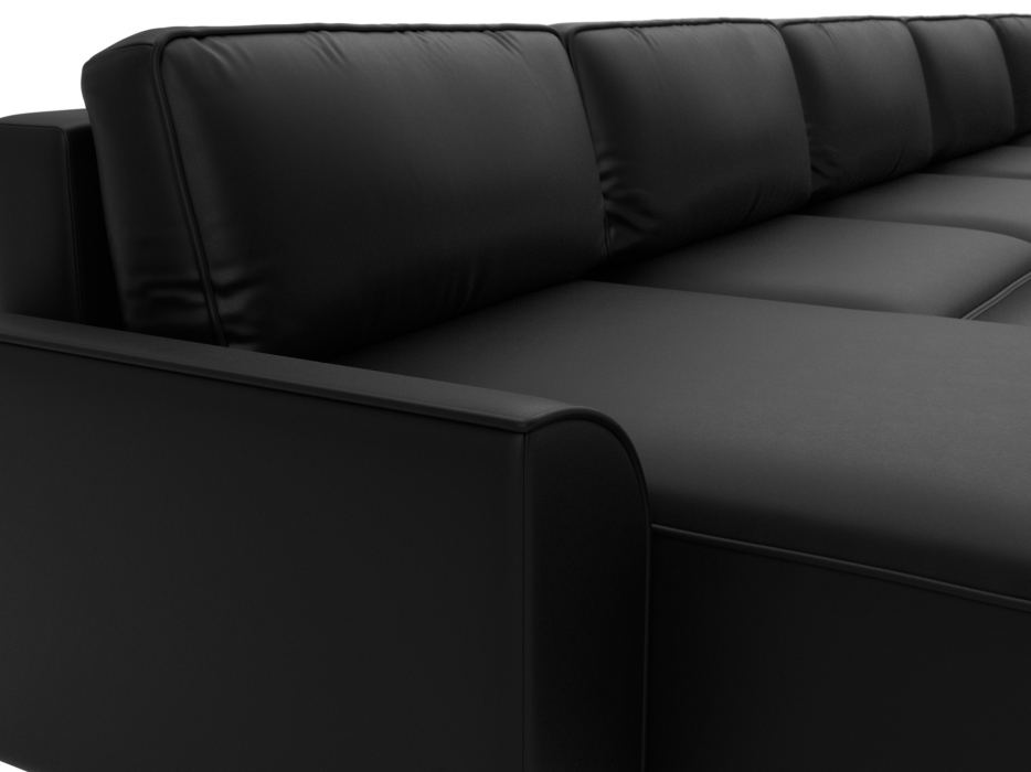 Диваны еврокнижки, Диван П-образный Лига-048 НПБ МегаЛонг, экокожа GRIFON