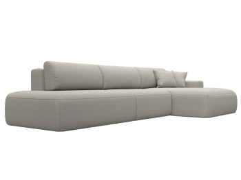 Диван угловой Лига-036 НПБ Модерн Лонг правый угол, рогожка Амур