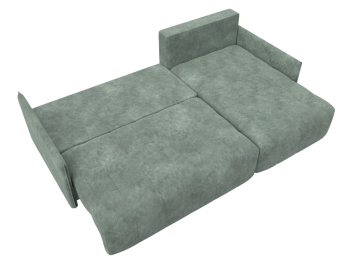 Диван угловой Лига-054 НПБ угол универсальный, велюр BRUT