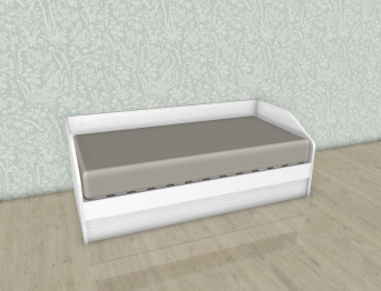 Модульная система Карина Кровать КР-118 Снежный ясень