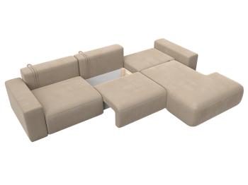 Диван угловой Лига-036 Классик Лонг правый угол, велюр