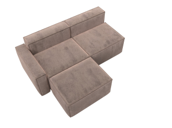 Диван угловой модульный Лига-063 угол левый, велюр TOWER