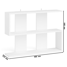 Шкаф с антресолью Мори МА900.1 с компьютерным столом МС-1 правым и книжной полкой