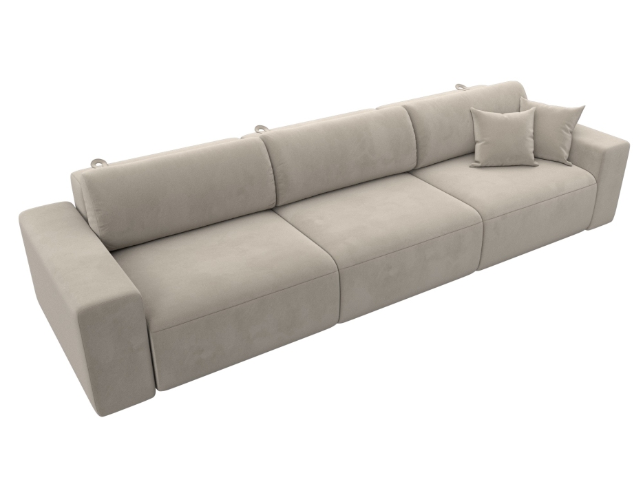 Диваны еврокнижки, Диван прямой Лига-036 Классик Лонг, микровельвет