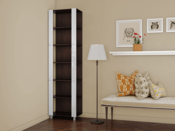 Стеллаж модульный Универсальный 35х44х240 Белое стекло