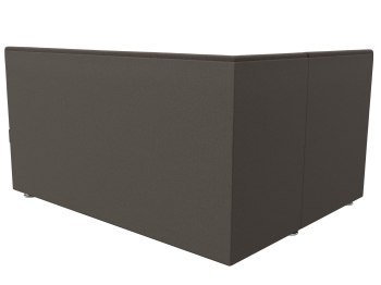 Диван кухонный угловой Уют левый угол, рогожка Амур