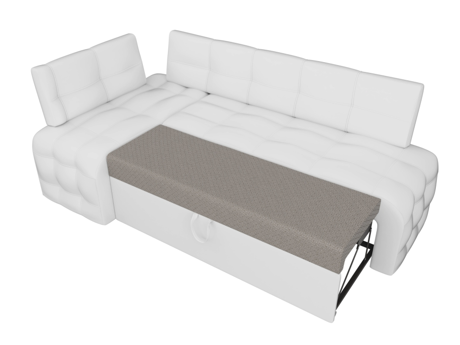 Диваны угловые кухонные, Кухонный угловой диван Люксор левый угол, экокожа