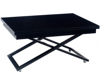 Стол-трансформер Cross  (глянец/ опоры черные)