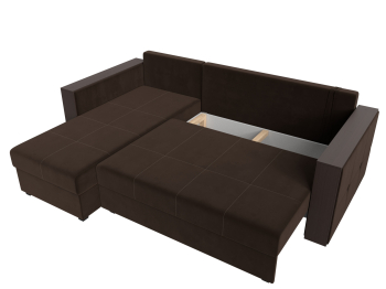 Угловой диван Валенсия Лайт левый угол, микровельвет