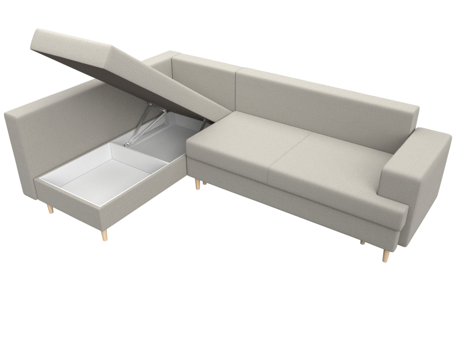 Диваны угловые в гостиную, Диван угловой Сильвана левый угол, рогожка Амур