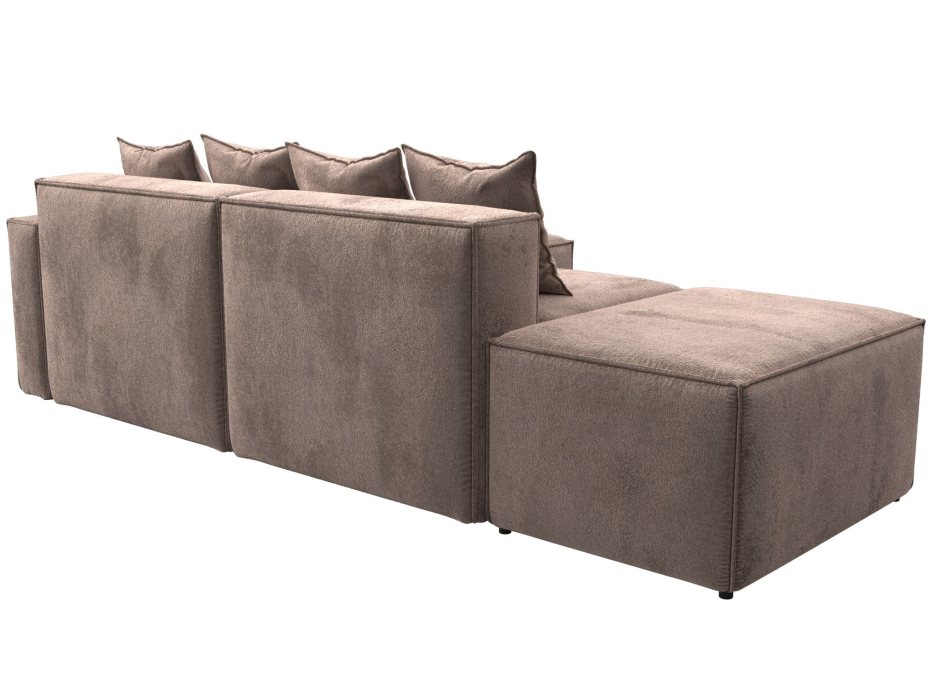 Диваны угловые в гостиную, Диван угловой модульный Лига-063 угол правый, велюр TOWER