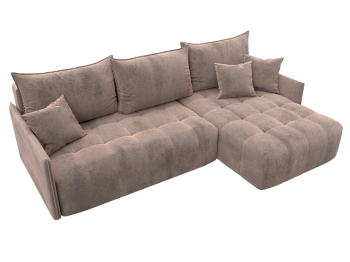 Диван угловой Лига-054 НПБ угол универсальный, велюр TOWER