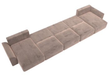 Диван П-образный Лига-048 НПБ МегаЛонг, велюр TOWER