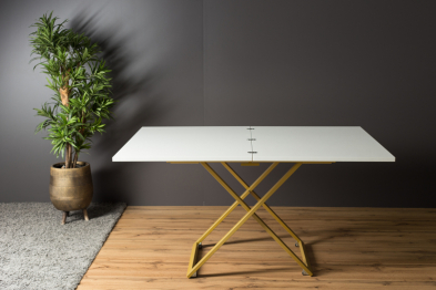 Стол трансформер Compact (золото)