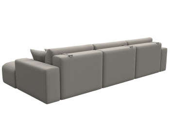 Диван угловой Лига-036 НПБ Классик Лонг правый угол, рогожка Амур