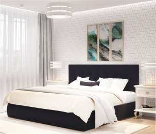 Мягкая кровать Selesta 1600 с ортопед.основанием с матрасом PROMO B COCOS