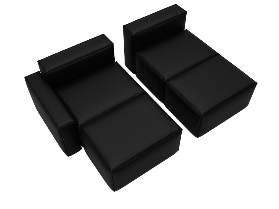 Диваны угловые в гостиную, Диван угловой модульный Лига-063 угол левый, экокожа GRIFON