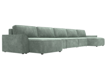 Диван П-образный Лига-048 НПБ МегаЛонг, велюр BRUT