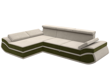 Диван угловой Лига-032 левый угол, микровельвет