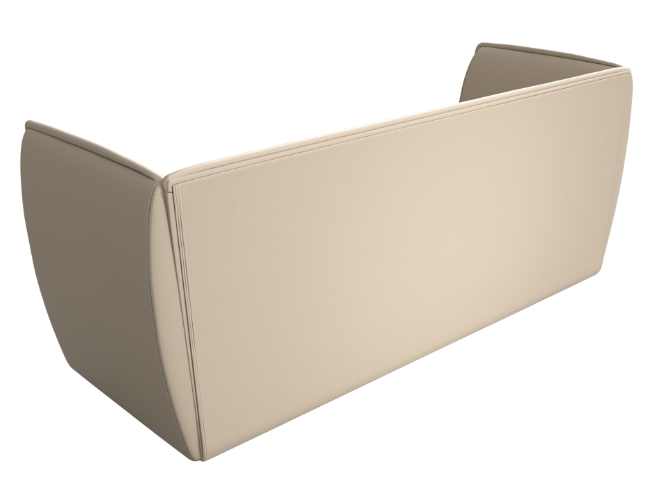 Дизайнерские диваны для гостиной, Прямой диван Бергамо 3-х местный, экокожа