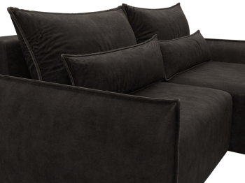 Диван угловой Лига-051 НПБ угол универсальный, велюр BRUT