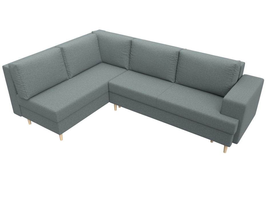 Диваны угловые в гостиную, Диван угловой Сильвана левый угол, рогожка Амур