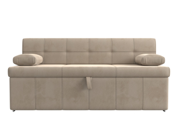 Кухонный прямой диван Лео, велюр