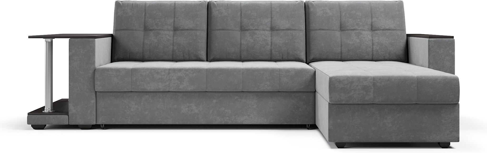 Диваны угловые, Диван-кровать угловой со столом Атланта Классик 145, велюр