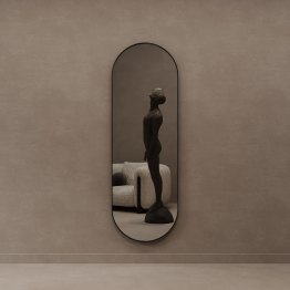 Дизайнерское настенное зеркало GENGLASS Nolvis L в металлической раме