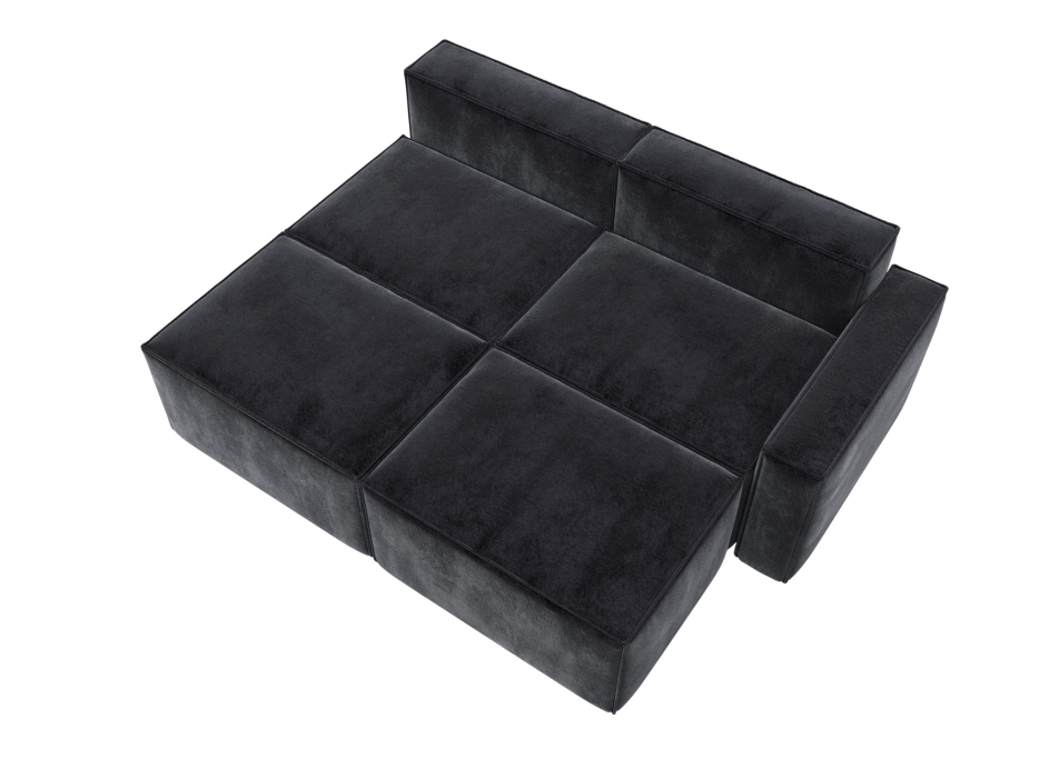 Диваны угловые в гостиную, Диван угловой модульный Лига-063 угол правый, велюр TOWER