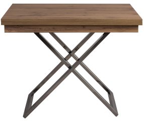 Стол трансформер Cross (нержавеющая сталь)